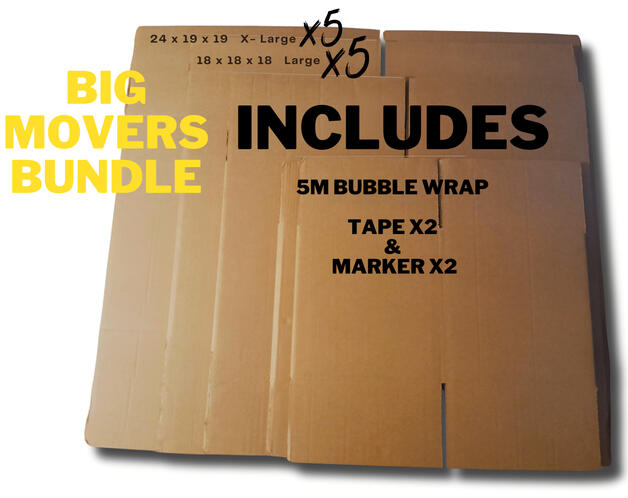 Big Movers Bundle, cardboard boxes